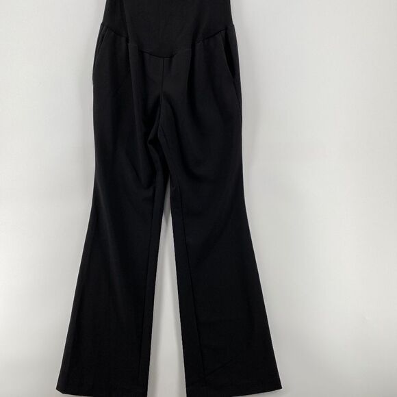 🎁5/$25 George Pants Women's Size small Maternity Pull-on Black Belly Panel - Picture 1 of 12